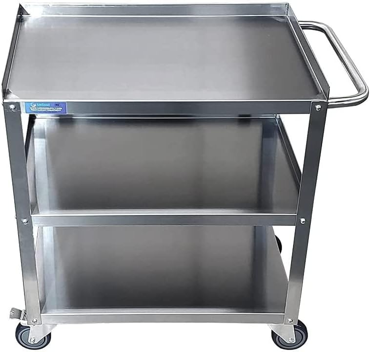 3-Tier Stainless Steel Rolling Cart