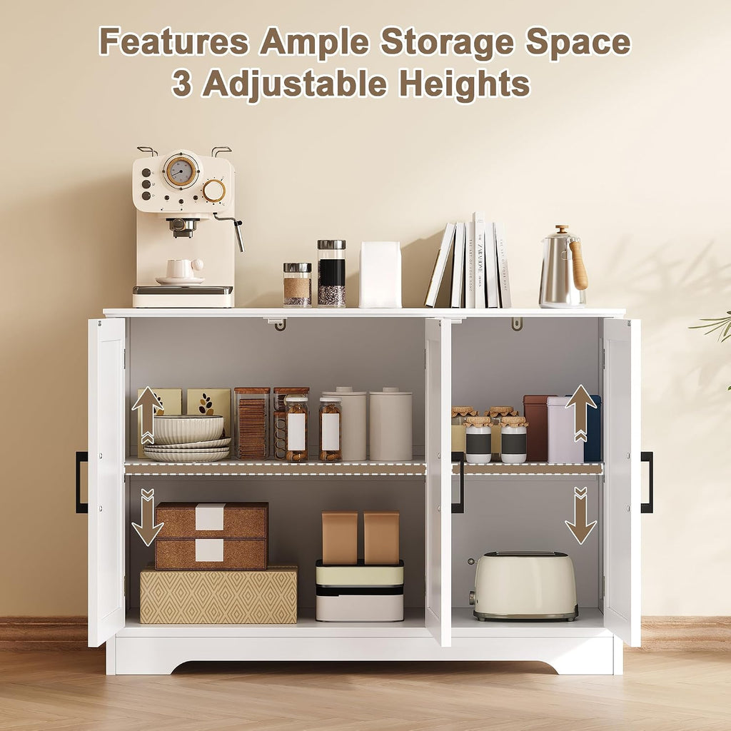 White Modern Coffee Bar Sideboard