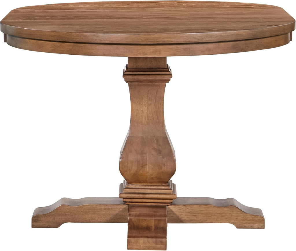 Walnut Vintage Oval Extendable Dining Table for 6