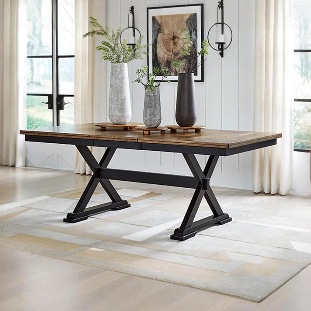 Dark Mango Butterfly Leaf Extendable Table