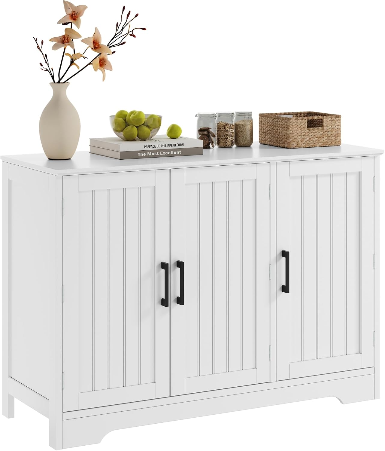 White Modern Coffee Bar Sideboard