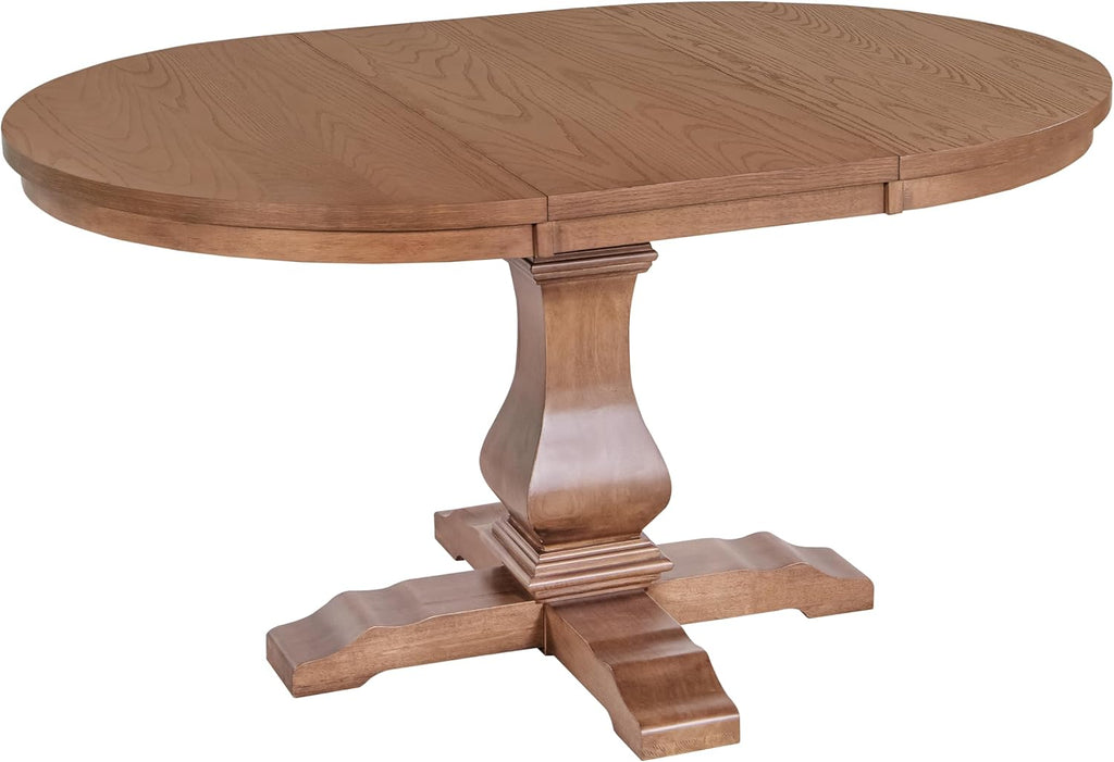 Walnut Vintage Oval Extendable Dining Table for 6