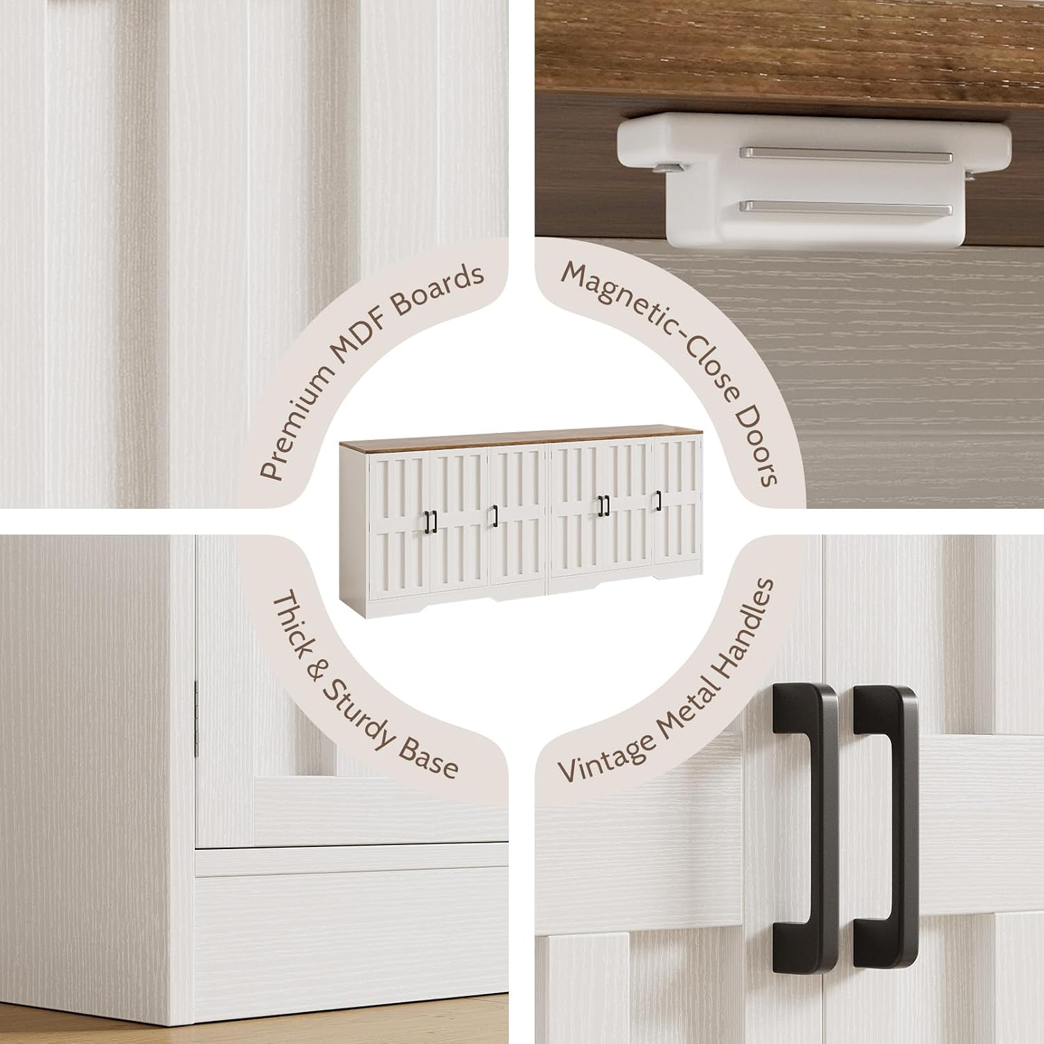 Farmhouse 6 Barn Door Sideboard