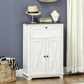 White Barn Door Storage Cabinet