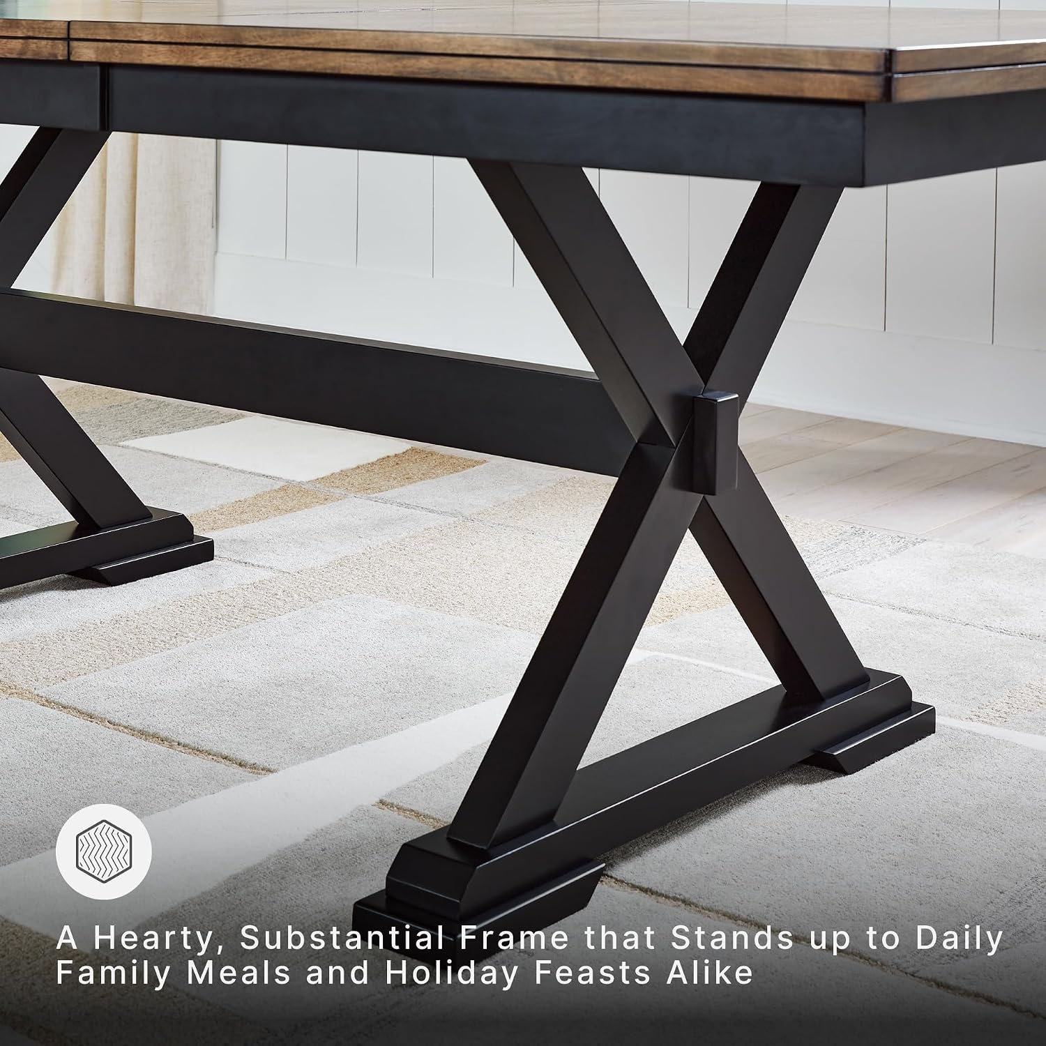 Dark Mango Butterfly Leaf Extendable Table