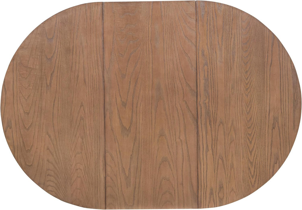 Walnut Vintage Oval Extendable Dining Table for 6